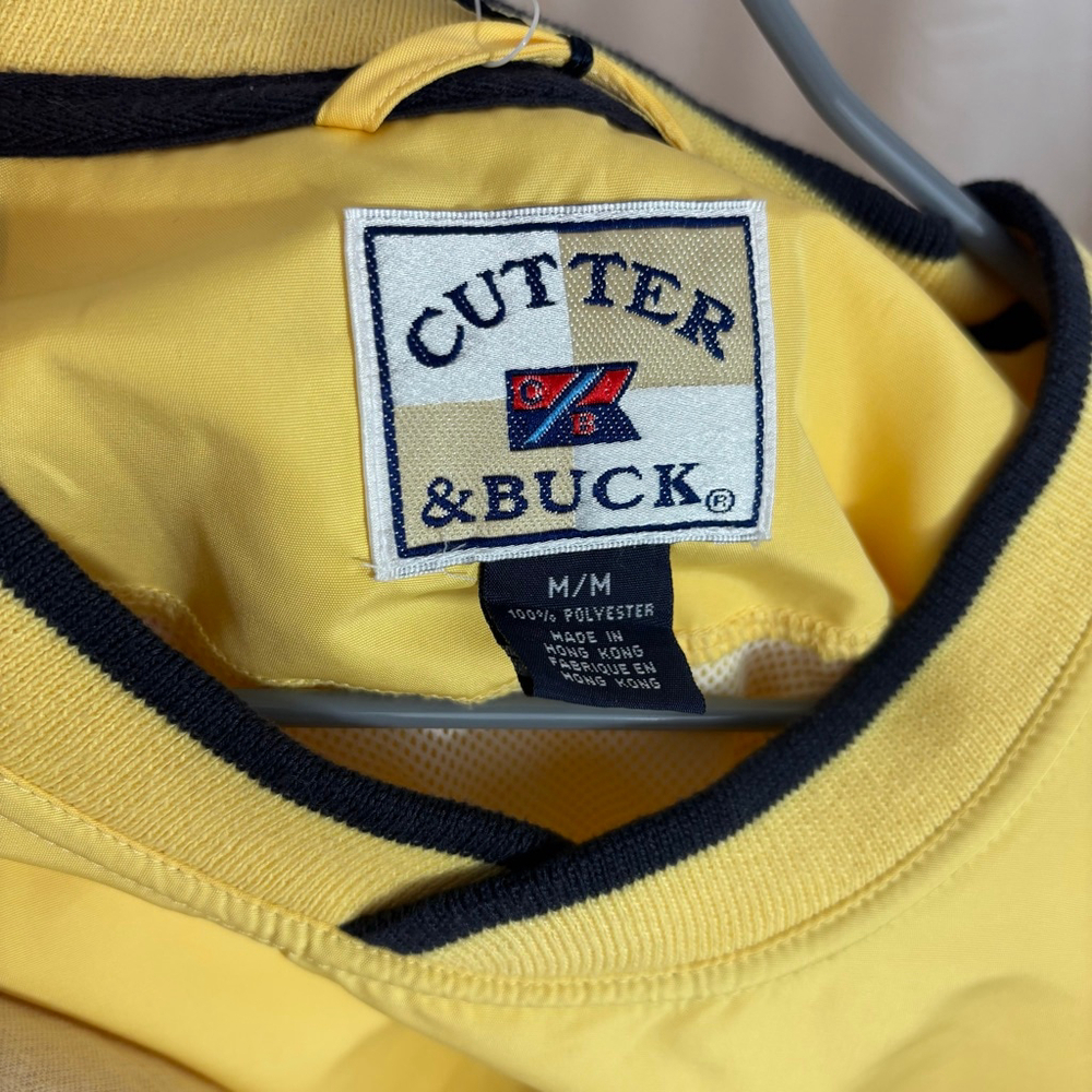 NWT Vintage Cutter & Buck Yellow Pullover Windbreakers – Size M - Picture 3 of 9